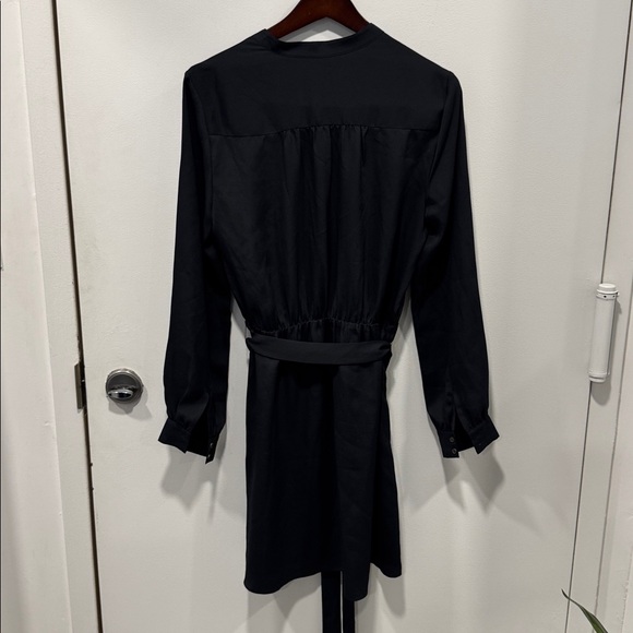 Joie Caviar Black Satin Leonore Dress - Picture 10 of 13